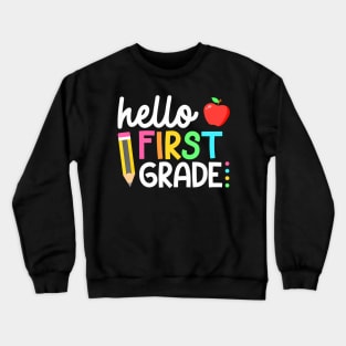 First Grade Team 1st Grade Back to School Teacher Kids Crewneck Sweatshirt